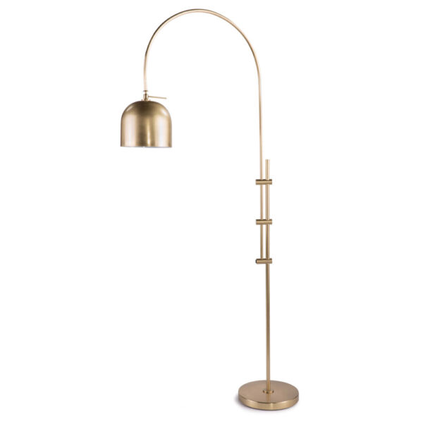 arc floor lamp with metal shade