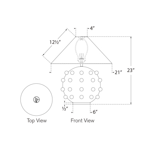 Linden Medium Orb Table Lamp - VILLA VICI | furniture store and ...