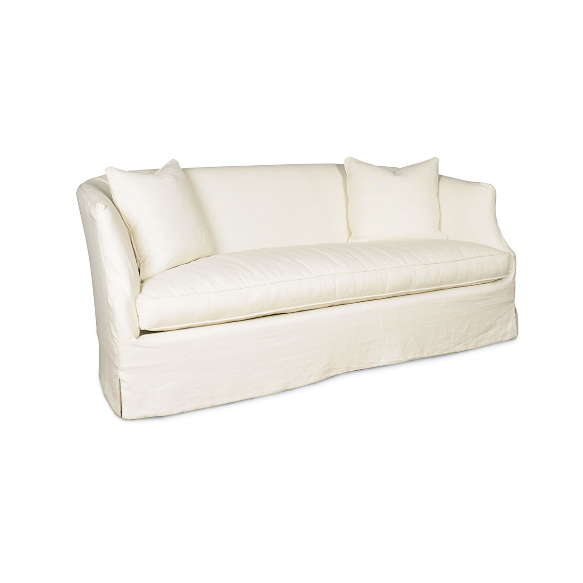 Slipcovered Apartment Sofa C3009 - Image 1