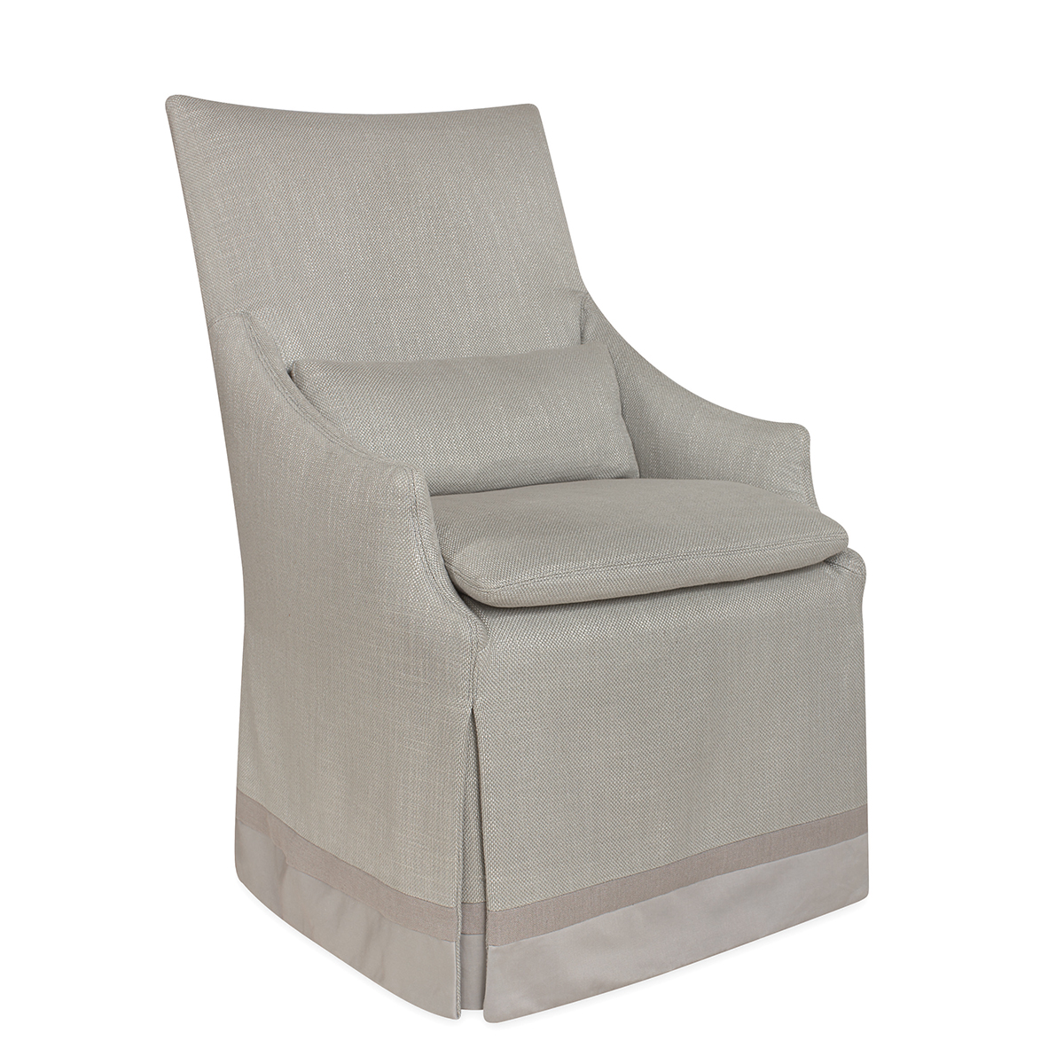 Slipcovered High Back Campaign Chair C5203-41 - Image 3