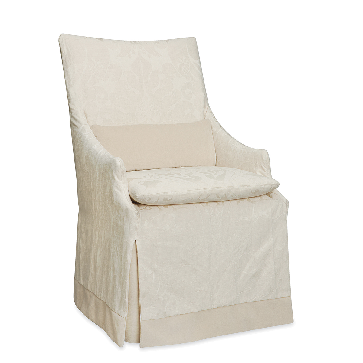 Slipcovered High Back Campaign Chair C5203-41 - Image 2