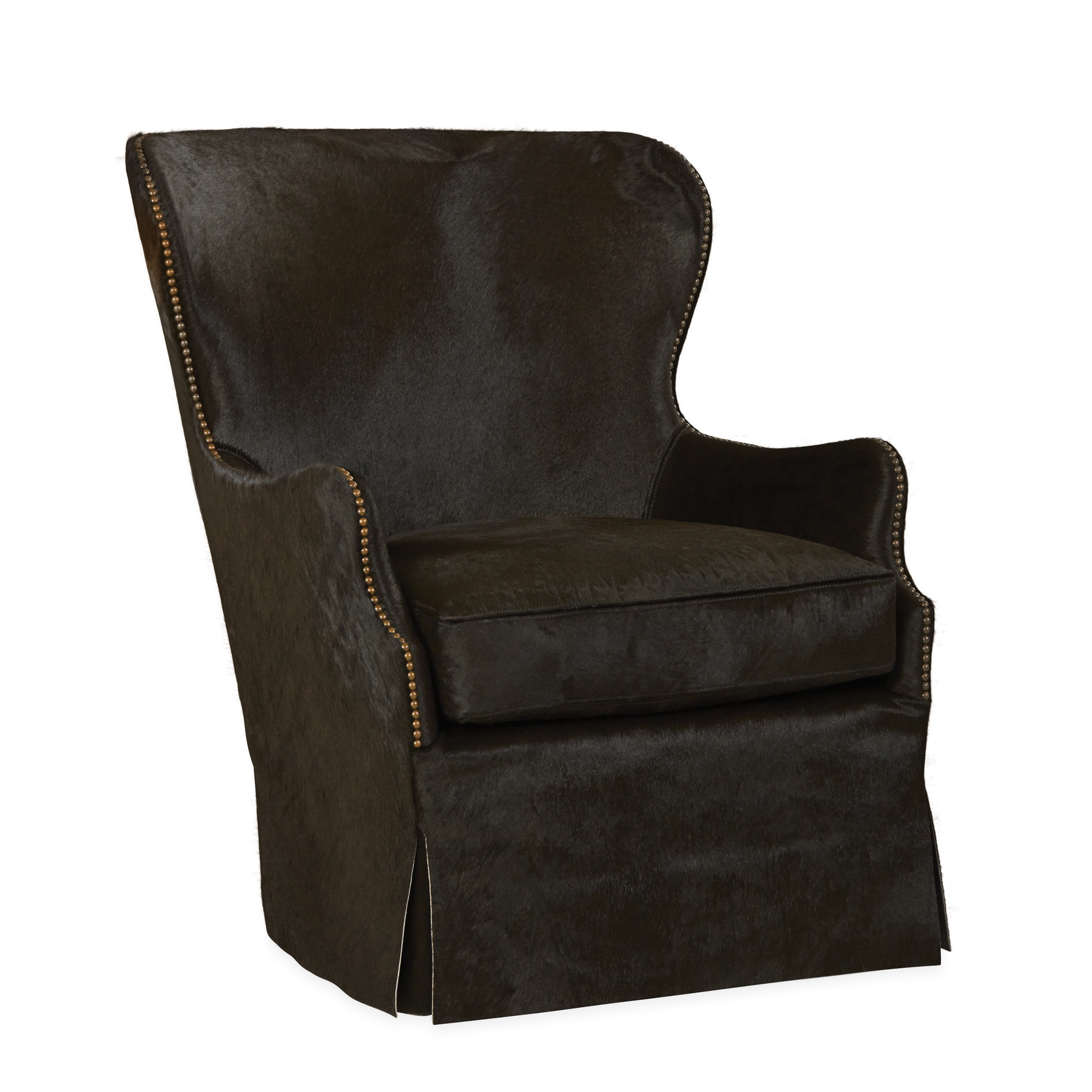 Hair on Hide Swivel Chair L1991-41 - Image 1