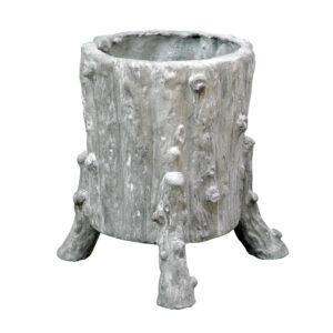 Footed Bark Vase