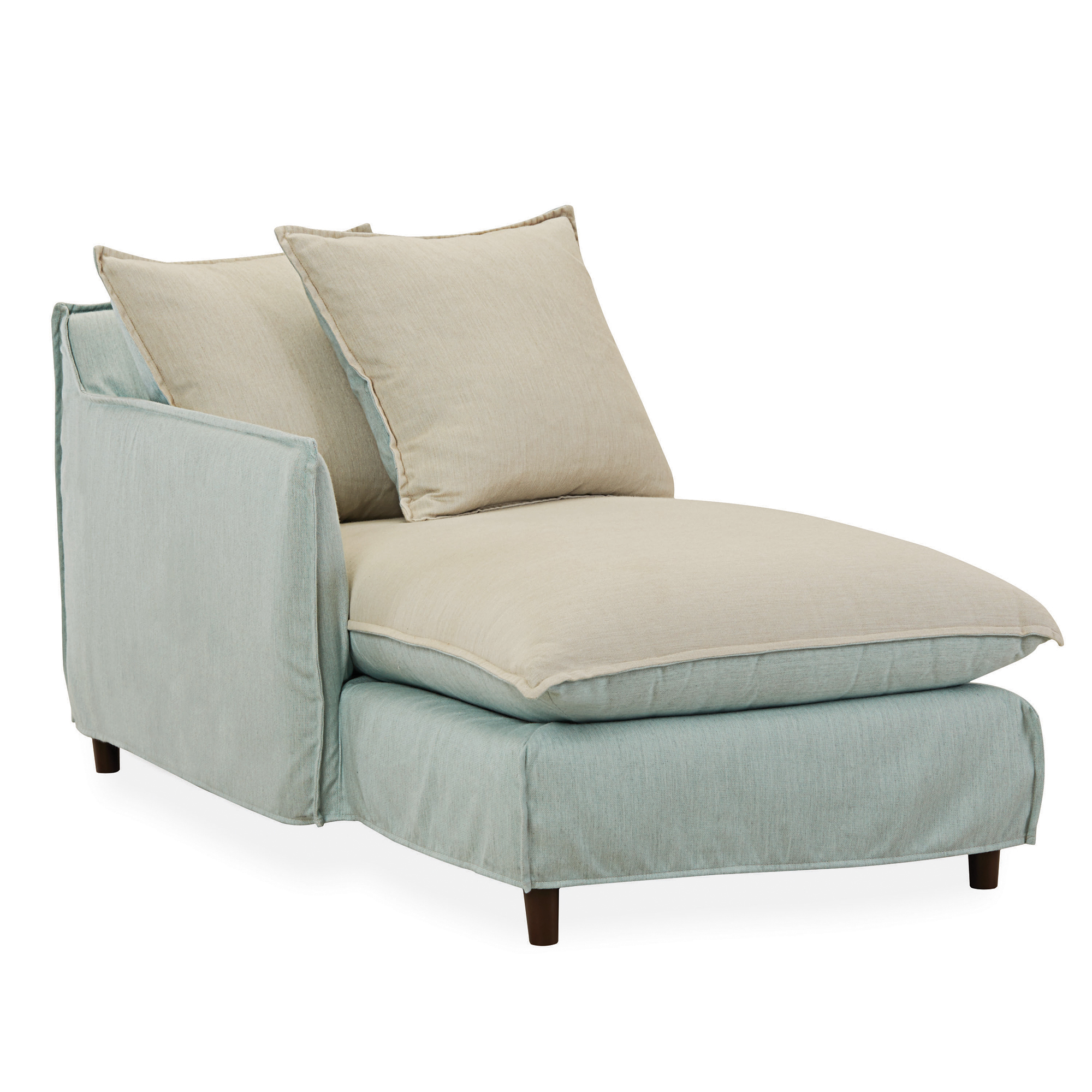 Agave Outdoor Slipcovered One Arm Chaise - Image 1