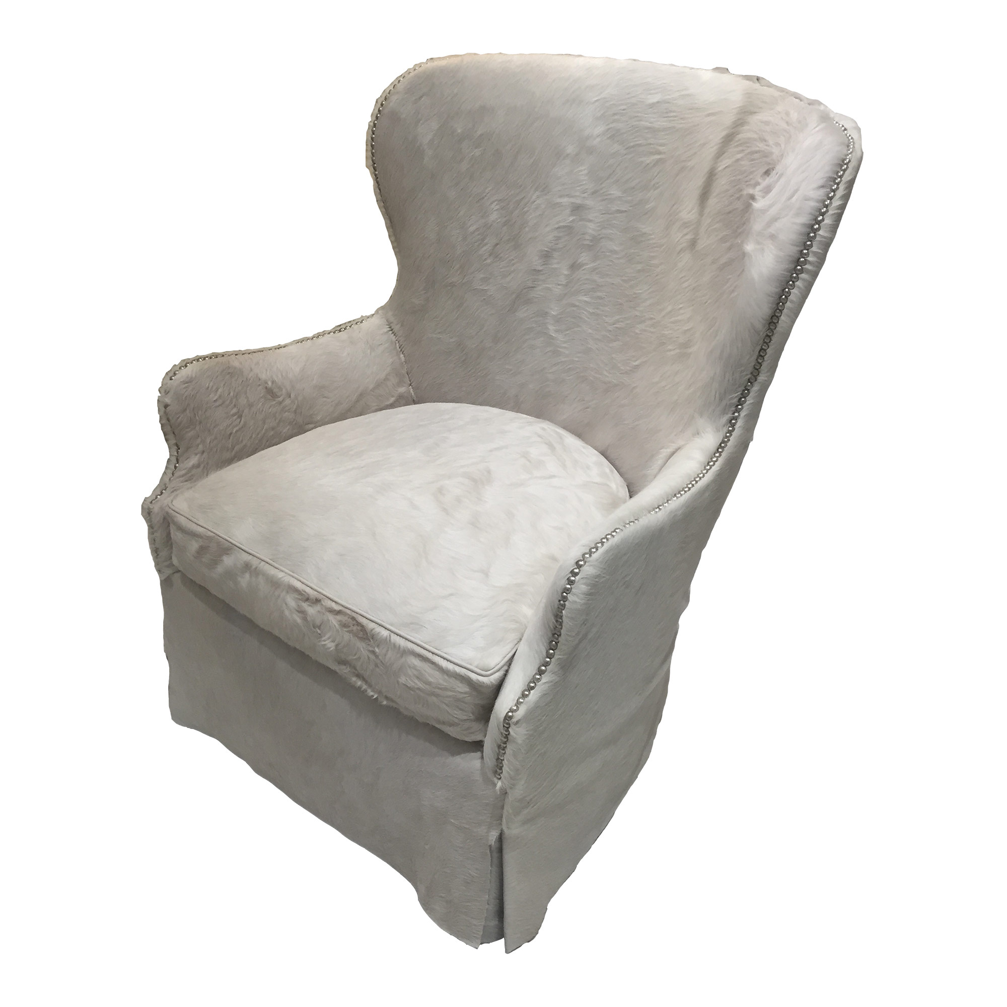 Hair on Hide Swivel Chair L1991-41 - Image 3