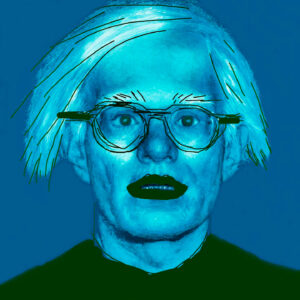 Andy Warhol Blue by Lee Crum