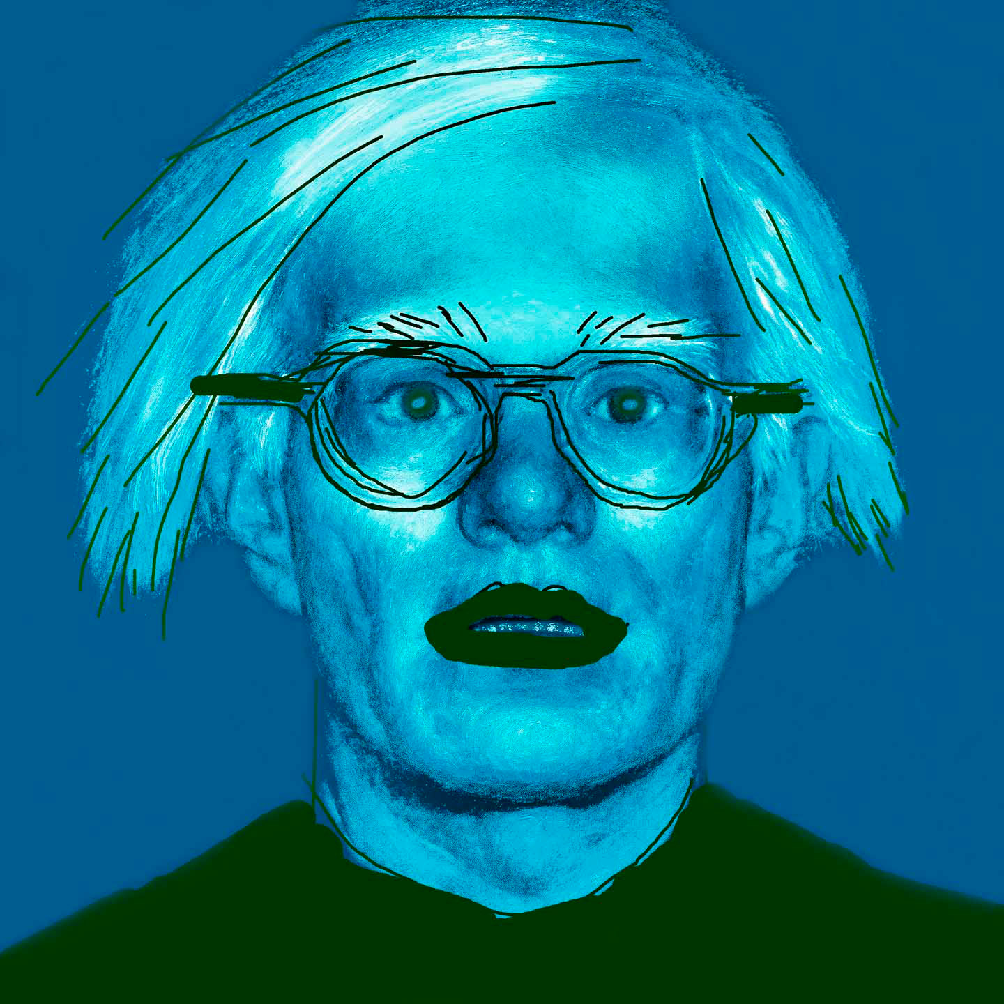 Andy Warhol Blue by Lee Crum - Image 1