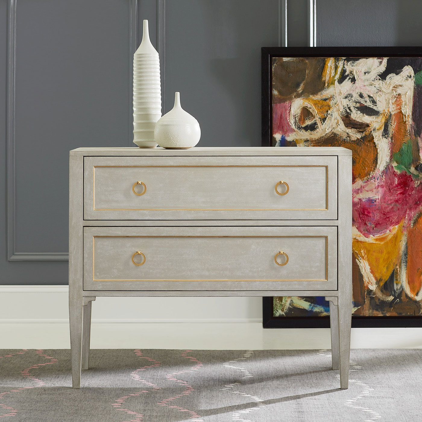 Gustavian Two-Drawer Chest - Image 2