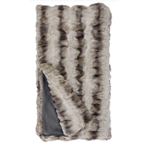 Truffle Chinchilla Faux Fur Throw