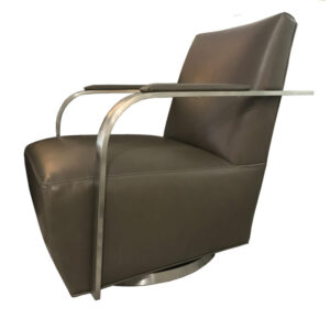 Zac Swivel Lounge Chair - Thumbnail Image 3