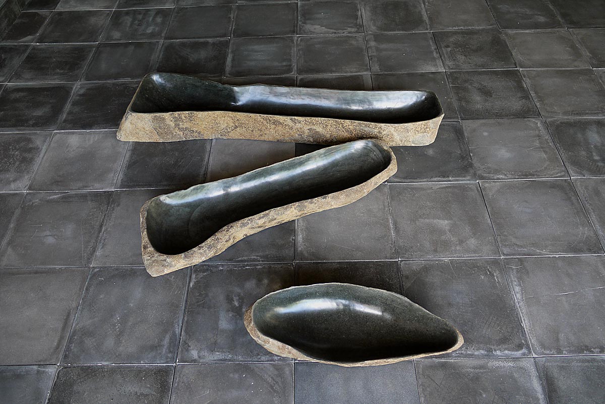 HOLLOWED NATURAL STONE BOWL - Image 3