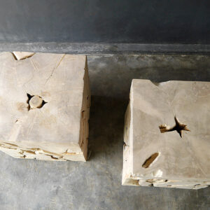 WEATHERED RUSTIC TEAK PART TABLE - Thumbnail Image 5