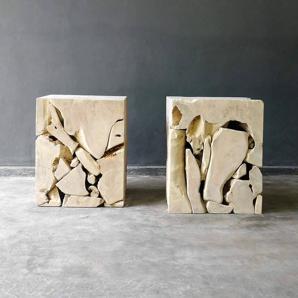 WEATHERED RUSTIC TEAK PART TABLE - Image 2