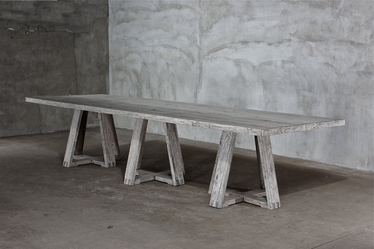 Reclaimed Elm Dining Table - Image 3
