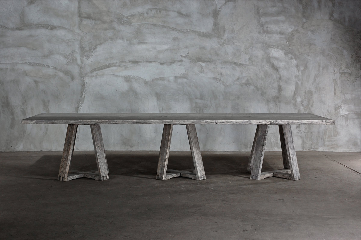 Reclaimed Elm Dining Table - Image 2