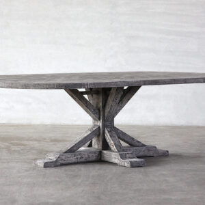 Reclaimed Elm Plank Table - Thumbnail Image 2