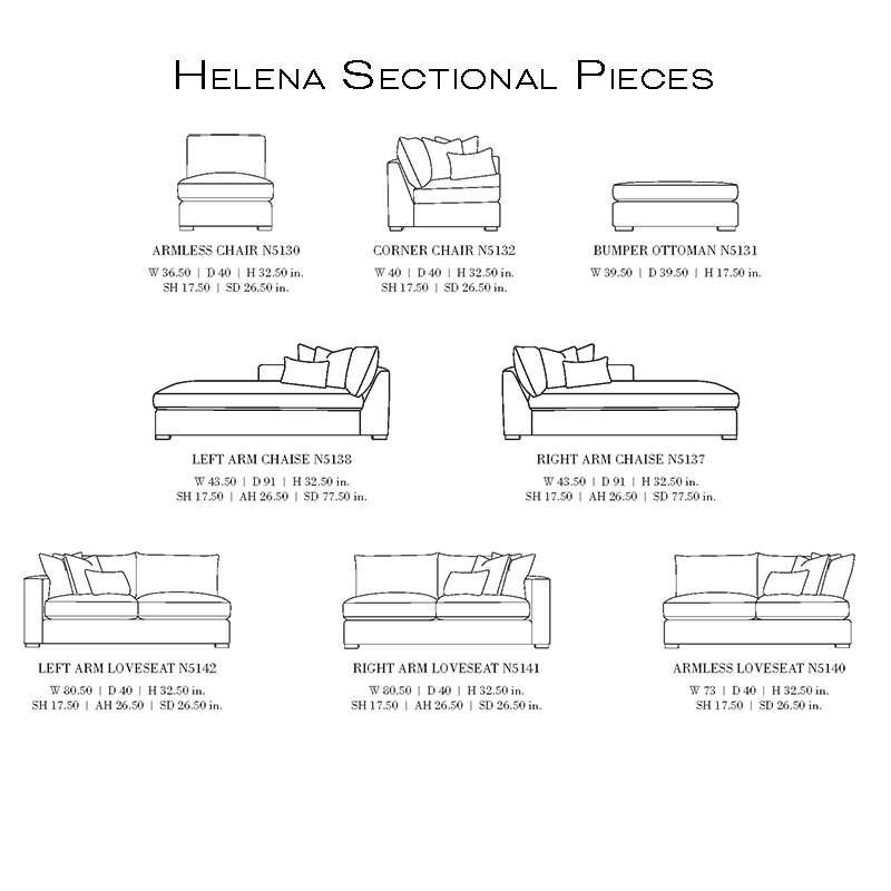 Helena Fabric Sectional - Image 2
