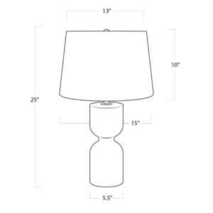 Joan Alabaster Table Lamp - Thumbnail Image 5