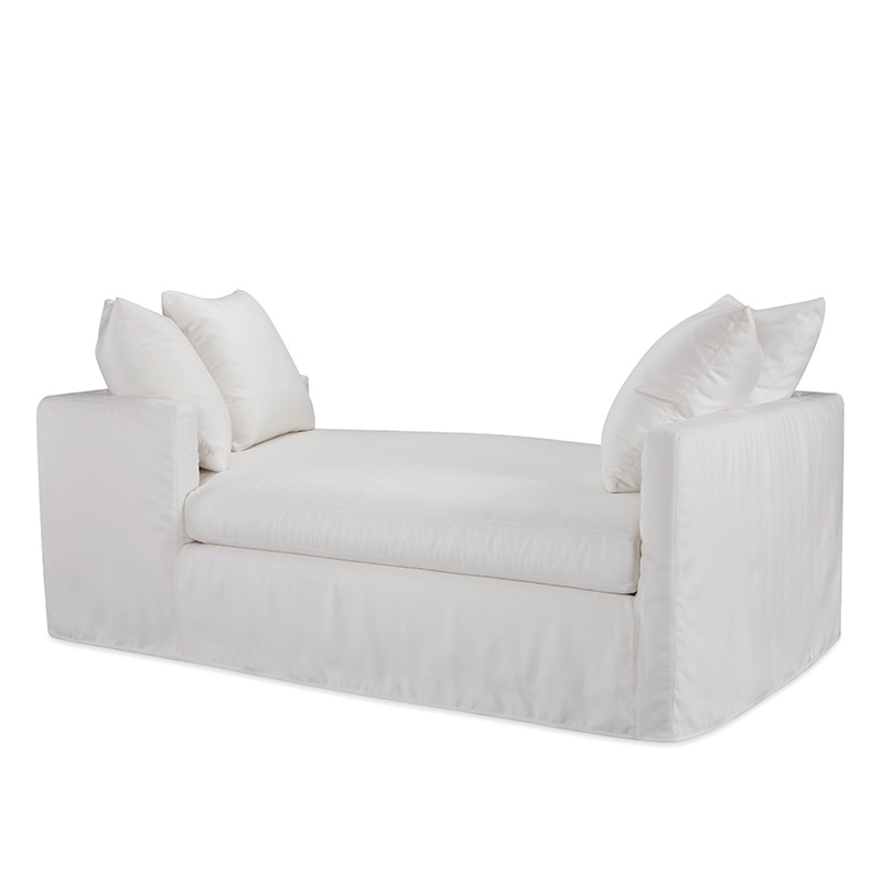 Nandina Outdoor Slipcovered Double Chaise - Image 2