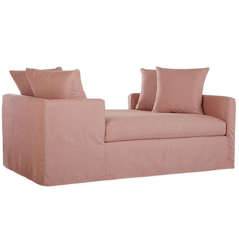 Nandina Outdoor Slipcovered Double Chaise - Image 3