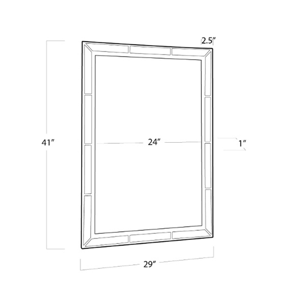 Plaza Beveled Mirror - Image 3