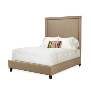 Upholstered Square Headboard Bed
