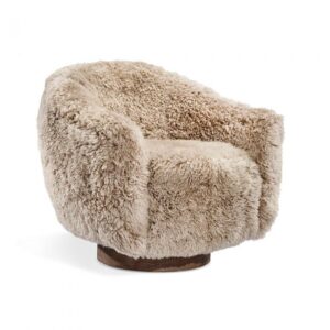 SIMONE LAMBSKIN SWIVEL CHAIR
