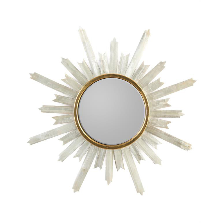 Selenite Sunburst Mirror - Image 1