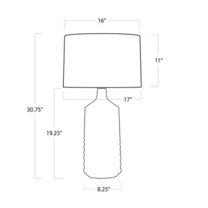 Temperance Ceramic Table Lamp - Thumbnail Image 7