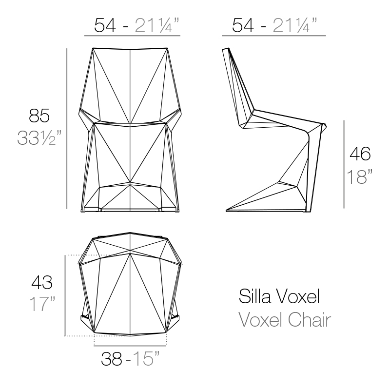 Voxel dining chair - Image 14