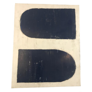 Blue U Diptych A