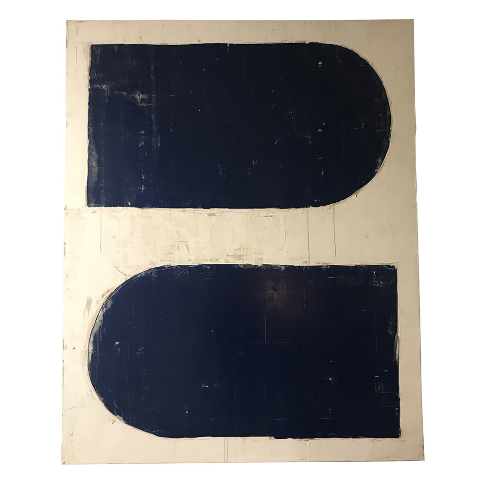 Blue U Diptych B - Image 1