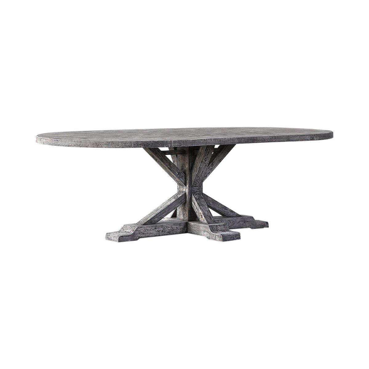 Reclaimed Elm Plank Table - Image 1