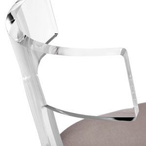 TRISTAN ACRYLIC KLISMOS CHAIR - Thumbnail Image 4